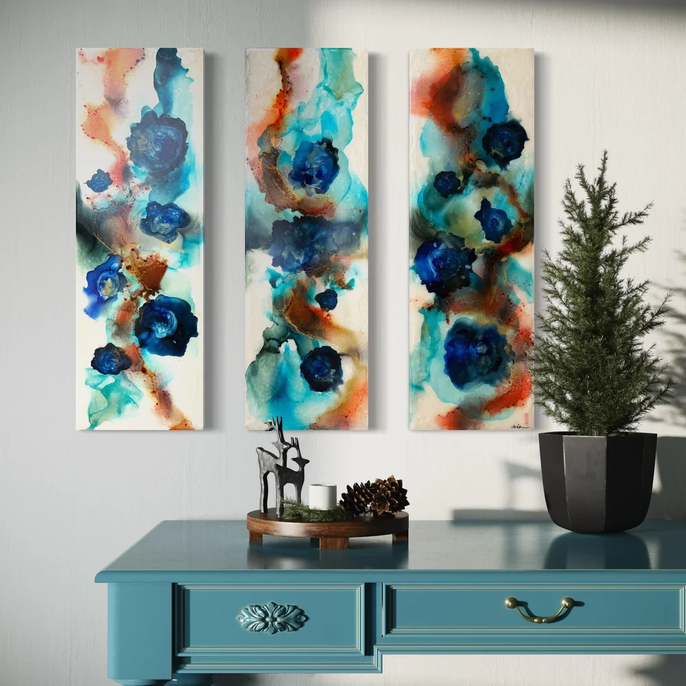 Midnight Garden (Triptych) — Blackcherry Raven